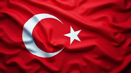 Close The Turkish Flag With