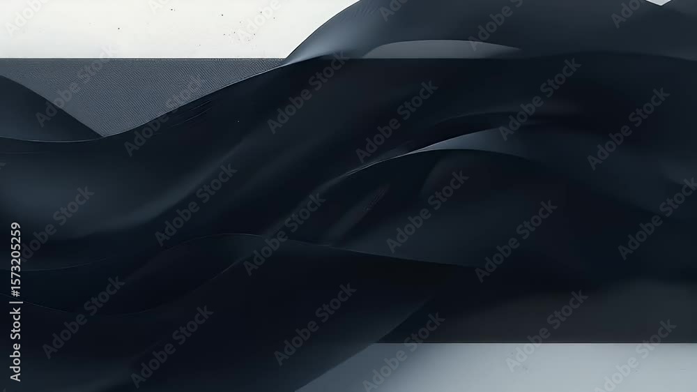 Poster abstract dark wavy background texture design with smooth surface 3d render