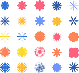 Vector Abstract geometric Shapes and colorful collection of banner designs. For web, commercial, poster, billboard, sale, vintage, advertisement, brochures, covers.