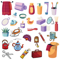 all kitchen things like fruits breads etc