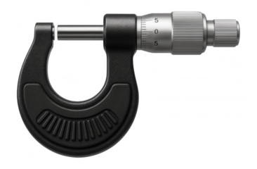 High-precision micrometer with a laser-etched scale and a thermal-insulated frame for metrology research.
