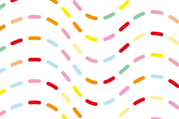 colorful dashed lines pattern on white background