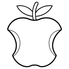 apple outline vectors