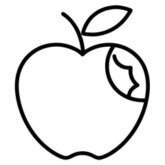 vector illustration of an apple