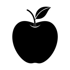 vector illustration of a green apple