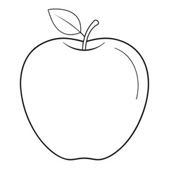 vector illustration of an apple
