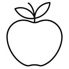 vector illustration of an apple