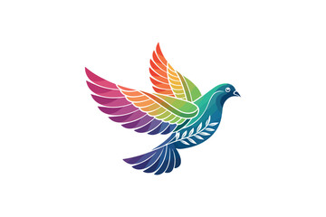 Obraz premium Bove Colorful Logo-Gradient Vector On White Background.04