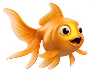 Cartoon gold fish