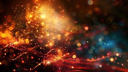 Obraz premium Abstract minimal background with Christmas tree shapes and festive mood elements