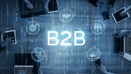 B2B strategy and technology transforming business-to-business operations, optimizing communication,...