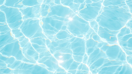 Obraz premium Abstract Aqua Shimmering Blue Water Texture Background