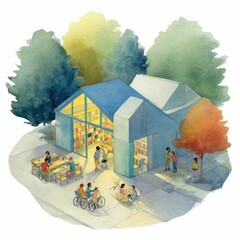 Develop a volunteer program for a neighborhood library