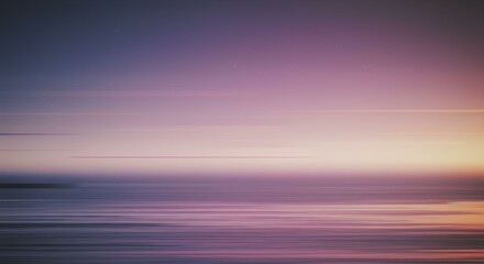 Abstract blurred landscape featuring soft gradients of purple, blue, and orange, creating a serene and dreamy atmosphere.