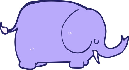 cartoon elephant in bright neon color