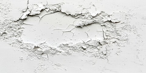 Fragmented white chalk surface with gritty fill and scratchy opening