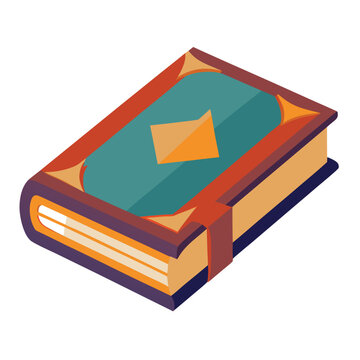 recommend clip art: Silhouette of an open book casting a shadow isolated on white background