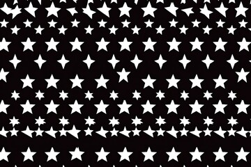 Black background with many white stars