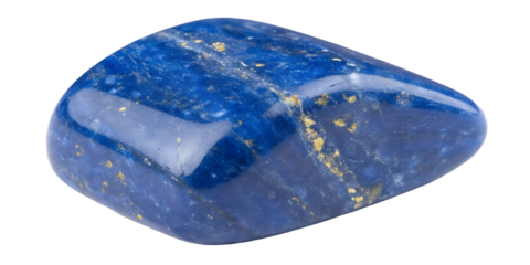 blue stone on transparent background