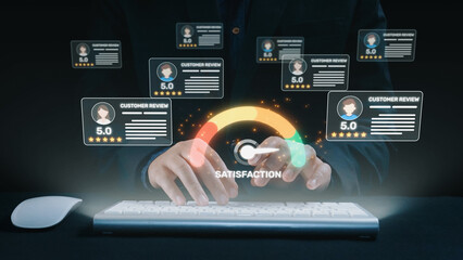 Customer experience review analysis, customer satisfaction improvement, feedback data evaluation,...