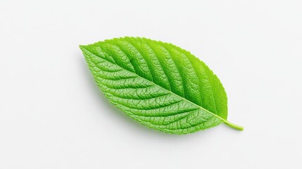 Obraz premium Green Leaf Close-up: Plant, Nature, Fresh, Detail