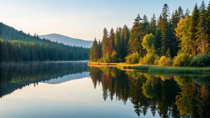 Obraz premium lake in the mountains