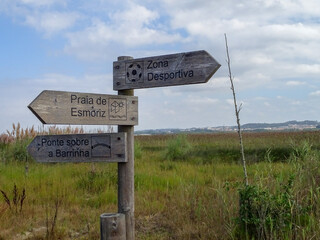 Panneau directionnel à Esmoriz
