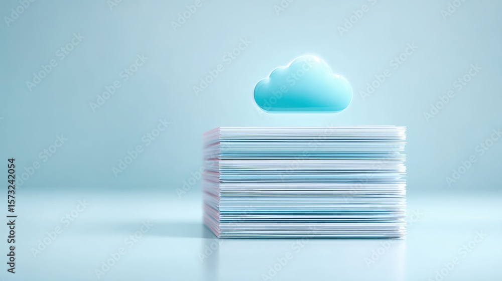 Aufkleber cloud documents storage | data backup & file sharing