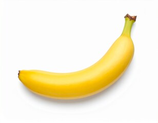 Yellow banana isolated on white background