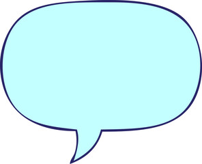 cartoon speech bubble with speech bubble in bright neon color