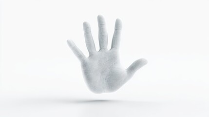 Obraz premium Human Hand Lines Abstract, Digital Art, Minimalist Design