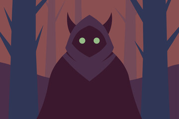 halloween background with black cat