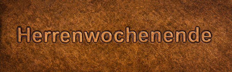 Herrenwochenende