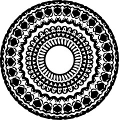 tribal mandala, boho circle, ornamental design, 