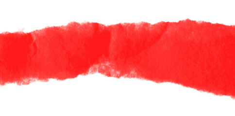 Realistic torn paper edge. Ripped red paper mockup isolated on transparent background. Piece of rip paper PNG. mockup template