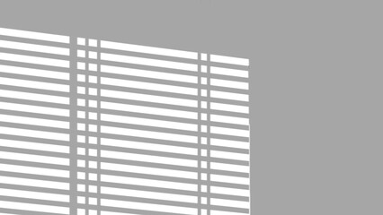 Soft Shadows of Window Blinds and Leaves, Creating a Calm and Minimalist Interior Scene with Subtle...