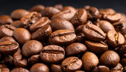 Fototapeta premium Close-up of roasted coffee beans