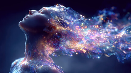 generative art. awareness of astral energies of the subtle plane.	