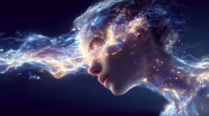 generative art. awareness of astral energies of the subtle plane.	