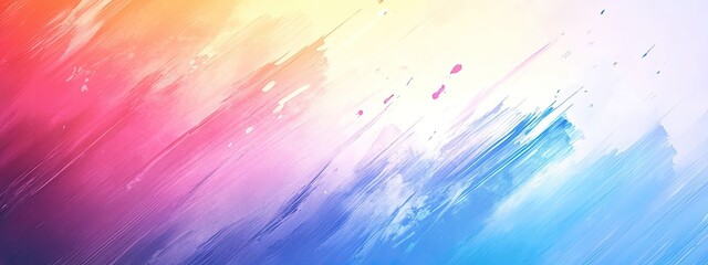 Abstract colorful diagonal brushstrokes