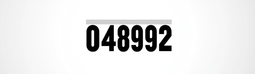 A simple math expression, likely division or a recurring decimal, with the numbers 048992 and a horizontal bar above them