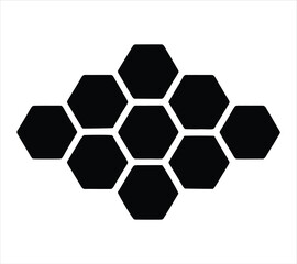 Abstract Hexagon Rings Tech Logo