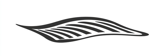 Abstract wavy design with parallel lines resembling piano keys