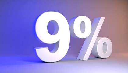 9% Discount Large White Numbers with Subtle Lighting Effects.jpg