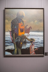 Surreal Dark Fantasy Art with Abstract and Dystopian Atmosphere