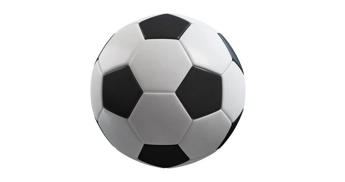 soccer ball isolated on white, alpha channel