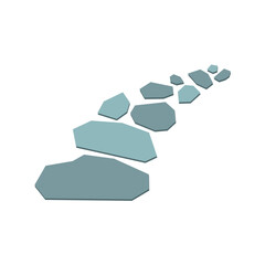 Stone Path Texture Vector Illustration