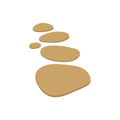 Stone Path Texture Vector Illustration