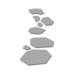 Stone Path Texture Vector Illustration