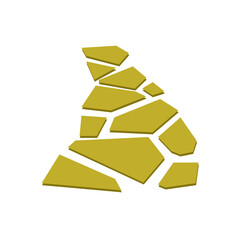 Stone Path Texture Vector Illustration